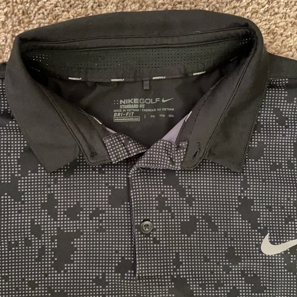 Men’s Black Nike Golf Dri-Fit Polo XXL - Picture 3 of 4